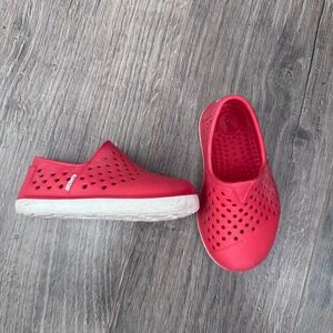 TOMS toddler Red Slip-On Shoes